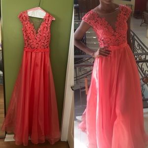 Coral Custom Made Dress